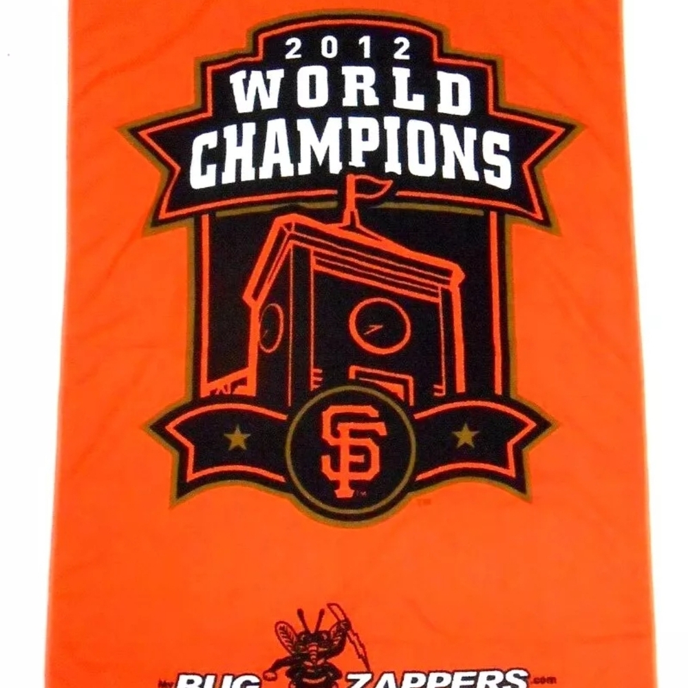 Set of 2 - MLB San Francisco Giants Champions Beach Towel - Orange - 28" x 54"